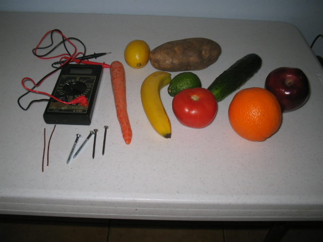 Electricity In Fruits